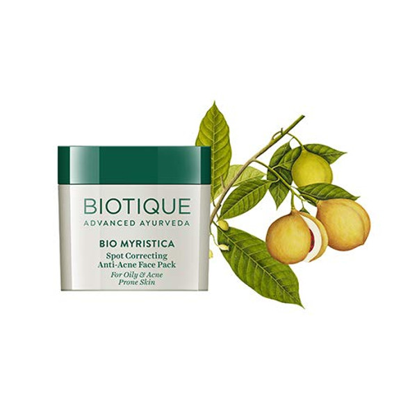 Biotique Bio Myristica Spot Correcting Anti Acne Face Pack 20 Gm Biotique Bio Myristica Spot Correcting Anti Acne Face Pack 20 Gm