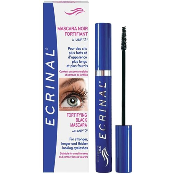 Ecrinal Fortifying Black Mascara With Anp 2+ - Longer Thicker Volumizing Mascara Volume & Length Gentle For Sensitive Eyes & Contact Lens Wearers Nourishing Black Mascara - 0.23 Fl Oz Ecrinal Fortifying Black Mascara With Anp 2+ - Longer Thicker Volumizing Mascara Volume & Length Gentle For Sensitive Eyes & Contact Lens Wearers Nourishing Black Mascara - 0.23 Fl Oz