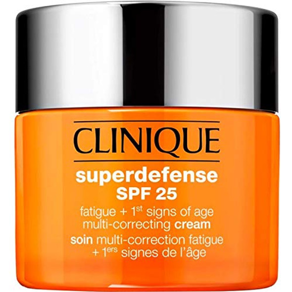 Clinique Superdefense SPF 25 Fatigue + 1st Signs Of Age Multi-Correcting Cream (For Very Dry to Dry Combination Skin) - 1.7 oz / 50 ml