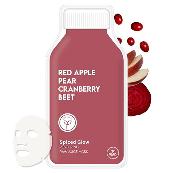 Esw Beauty Spiced Glow - Restoring Raw Juice Face Mask – Red Apple Pear & Cranberry Face Mask For Dull Uneven & Aging Skin – Illuminates Restores & Replenishes