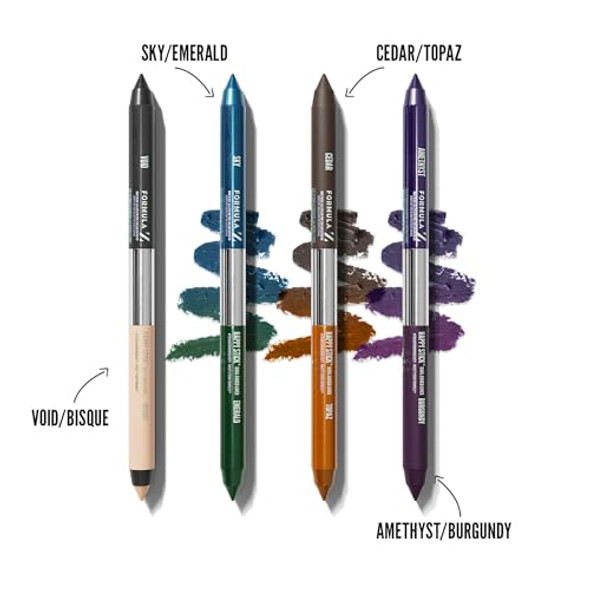 Formula Z Happy Stick Eyeliner - Tug  Eyeliner Pencil With Vitamin E - Long Lasting Eye Makeup - Vegan - Cedar-Topaz - 2 X 0.02 Oz Formula Z Happy Stick Eyeliner - Tug  Eyeliner Pencil With Vitamin E - Long Lasting Eye Makeup - Vegan - Cedar-Topaz - 2 X 0.02 Oz