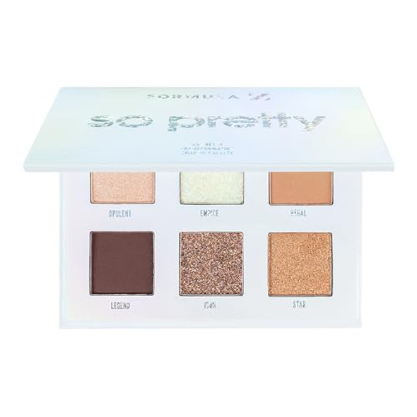 Formula Z Shadow Palette - Eye Shadow Palette Makeup With Glitter Eyeshadow - Longwearing Richly Pigmented Universal Shades - So Pretty - 1 Pc Formula Z Shadow Palette - Eye Shadow Palette Makeup With Glitter Eyeshadow - Longwearing Richly Pigmented Universal Shades - So Pretty - 1 Pc