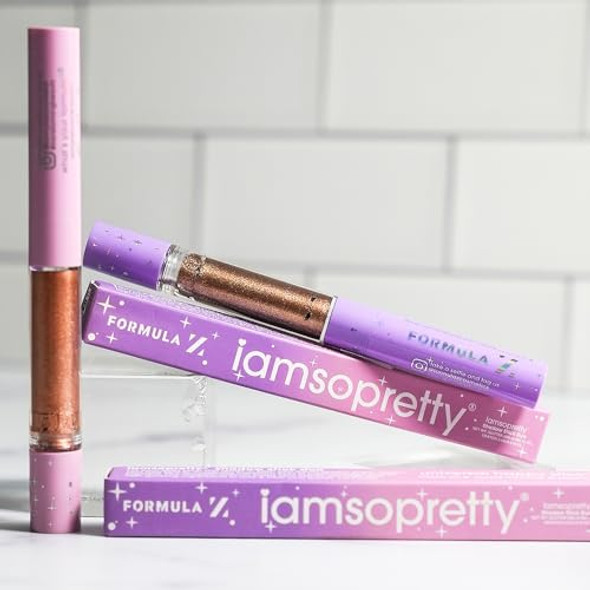 Formula Z Iamsopretty Eye Shadow Stick - Dual-Ended Glitter Eyeshadow Crayon And Liquid - Vitamin E Castor And Avocado Oil - Pretty Magic - 0.7 Oz Formula Z Iamsopretty Eye Shadow Stick - Dual-Ended Glitter Eyeshadow Crayon And Liquid - Vitamin E Castor And Avocado Oil - Pretty Magic - 0.7 Oz