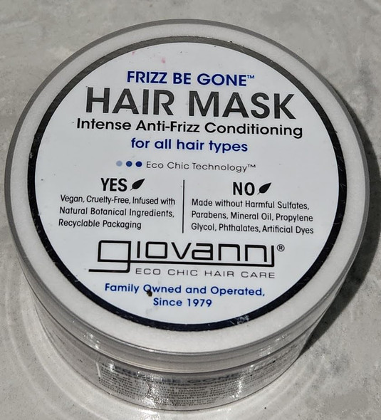 Giovanni Cosmetics Frizz Be Gone Hair Mask For All Hair Types Sulfate  10 Fluid Ounces (Pack Of 3) Giovanni Cosmetics Frizz Be Gone Hair Mask For All Hair Types Sulfate  10 Fluid Ounces (Pack Of 3)