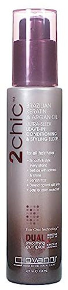 Giovanni 2Chic Ultra-Sleek Leave-In Conditioning & Styling Elixir 4 Fl Oz Liquid