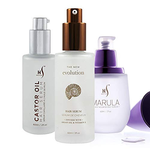 Herstyler 3 Pack Evolution Hair Serum Marula Oil Hair Serum And Castor Oil Hair Serum