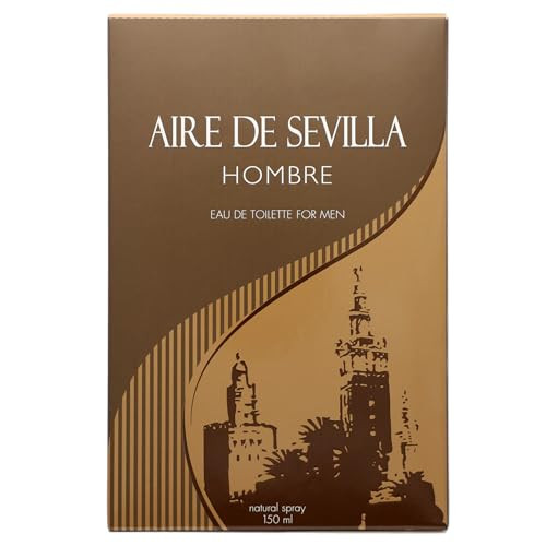 Instituto Español Aire de Sevilla Eau de Toilette for Men – Fresh Masculine Fragrance 150 ml / 5.1 fl oz Spray Bottle Made in Spain