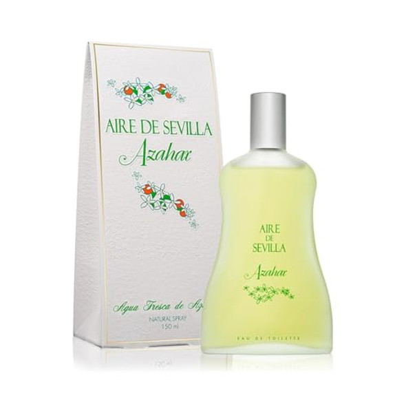 Instituto Español Aire De Sevilla Agua De Azahar Fresh Eau De Toilette Spray For Women Citrus Blossom Scent 5.1 Fl Oz (150 Ml)– Made In Spain