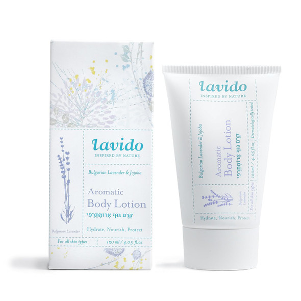 Lavido - Natural Aromatic Body Lotion  Non-Toxic Clean Skincare (Lavender 4.05 Fl Oz  120 Ml)