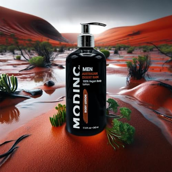 Modinc Luxury Australian Desert Rain Body Lotion Hydration Blend Vegan Cruelty  Pump 11.5 Ounces Modinc Luxury Australian Desert Rain Body Lotion Hydration Blend Vegan Cruelty  Pump 11.5 Ounces