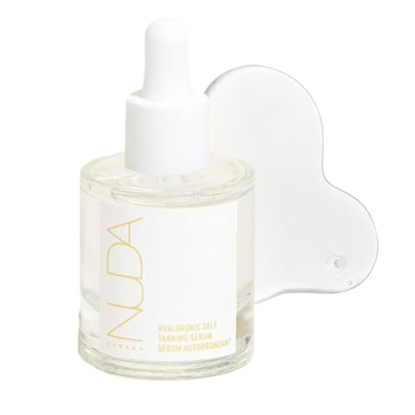 Nuda Canada Cloudserum Hyaluronic Self Tanning Serum Fast Drying Streak  Gradual Tan Infused With Hyaluronic Acid White Tea & Aloe Vera Non-Transfer Hydrating Sunless Tanner Vegan 1.0 Oz