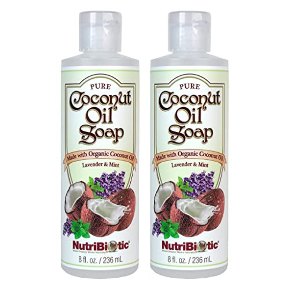 Nutribiotic – Pure Coconut Oil Soap Lavender & Mint 8 Oz Twin Pack   Organic Unrefined Biodegradable  Vegan & Made Without Gmos Gluten Or Parabens  Thin Liquid Castille Soap Nutribiotic – Pure Coconut Oil Soap Lavender & Mint 8 Oz Twin Pack   Organic Unrefined Biodegradable  Vegan & Made Without Gmos Gluten Or Parabens  Thin Liquid Castille Soap