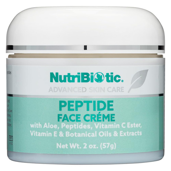Nutribiotic – Peptide Face Creme With Gse 2 Oz  Ultra-Hydrating  Collagen Synthesis Support  With Botanical Extracts & Oils & Vitamin E  Natural Fragrance & Paraben