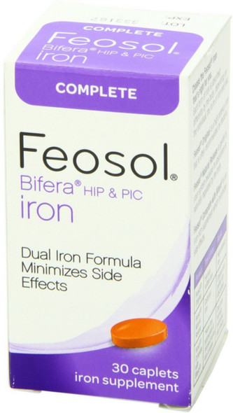 Feosol Bifera Iron Caplets Complete 30 ea