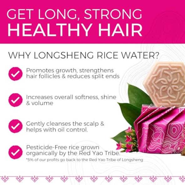 Viori Coconut Bliss Advanced Repair And Moisturizing Shampoo Bar - Made With Rice Water For Hair Growth - Handcrafted Sulfate  Shampoo