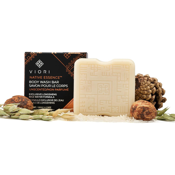 Viori  Waterfall Body Wash Bar Soap - Sweet Musk Organic Soap Bar - Extra Moisturizing Natural Body Soap