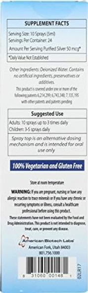 American Biotech Labs Silver Biotics Ultimate Immune System Support 4 Fluid Ounce American Biotech Labs Silver Biotics Ultimate Immune System Support 4 Fluid Ounce
