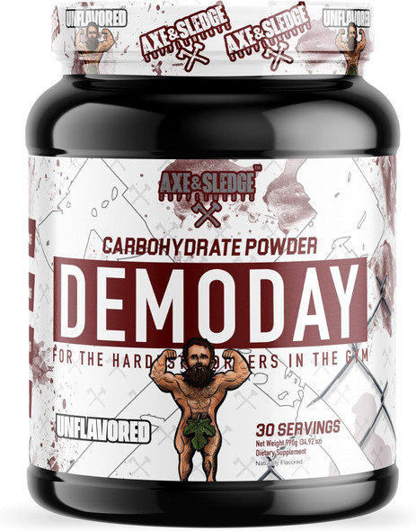 Axe & Sledge Supplements Demo Day Intra-Workout Carbohydrate Powder With Cluster Dextrin Carb10 Hydromax & Palatinose Enhances Performance And Pumps 30 Servings (Unflavored)