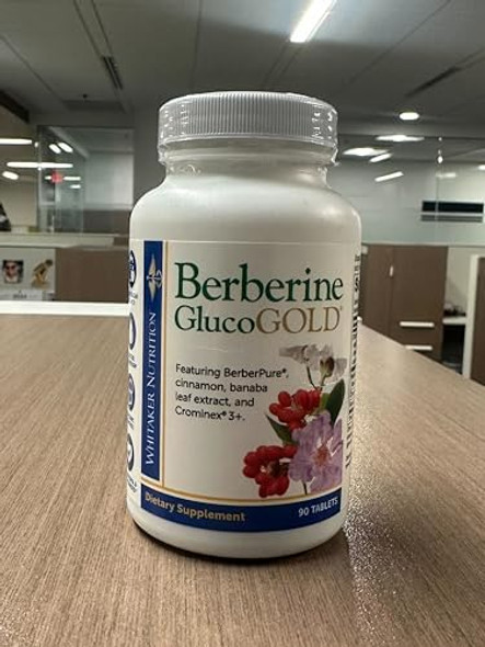Dr. Whitaker’S Berberine Glucogold Supplement With 1500 Mg Per Day Of Berberpure Berberine Concentrated Cinnamon Crominex Chromium And Banaba Leaf Extract (90 Tablets)