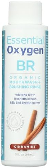Essential Oxygen Organic Mouthwash (Brushing Rinse) Cinnamon 3 Oz Liquid Essential Oxygen Organic Mouthwash (Brushing Rinse) Cinnamon 3 Oz Liquid