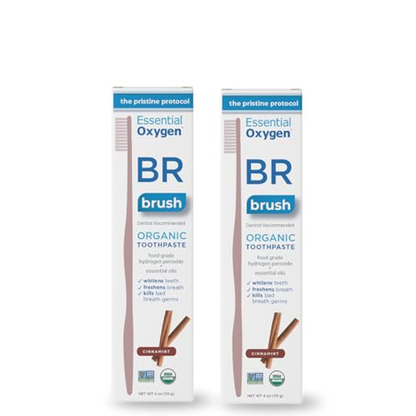 Essential Oxygen Br Organic Low Abrasion Toothpaste Cinnamint