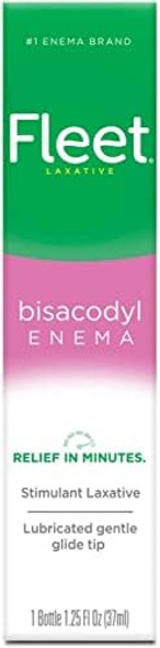 Fleet Bisacodyl Enema Ready To Use - 1.25 Oz (Pack Of 2)