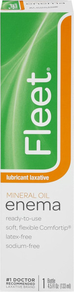 Fleet Laxative Mineral Oil Enema For Constipation 4.5 Fl Oz (Pack Of 12)