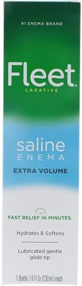 Fleet Enema Extra Saline Laxative 7.8 Oz. (Pack Of 3)