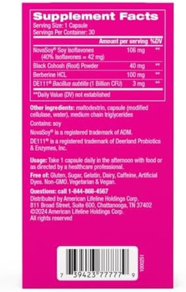Florajen Triple-Action Menopause Probiotic - Hormonal Balance Hot Flash & Mood Swing Relief - Weight Management & Digestive Support - Featuring Berberine Black Cohosh & Botanical - 30 Capsules Florajen Triple-Action Menopause Probiotic - Hormonal Balance Hot Flash & Mood Swing Relief - Weight Management & Digestive Support - Featuring Berberine Black Cohosh & Botanical - 30 Capsules
