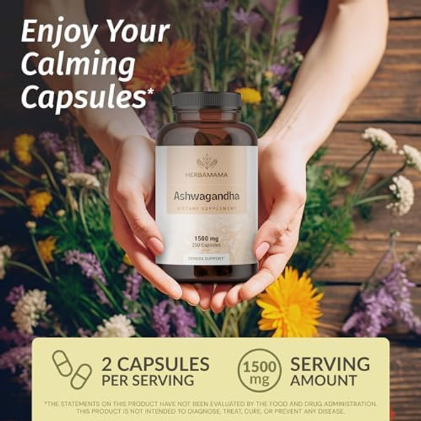 Herbamama Ashwagandha And Beet Root Kit - Bundle Of 1500 Mg Ashwagandha Root Capsules & 1500 Mg Beet Root Gummies - Vegan Non-Gmo Gelatin- - 2 Pack