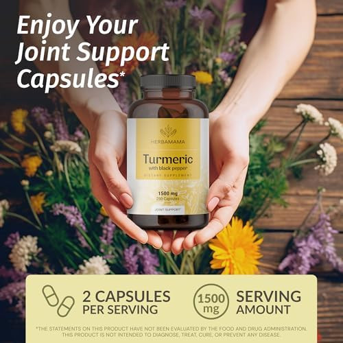 Herbamama Turmeric And Super Immune Mushroom Kit - Bundle Of 1500 Mg Turmeric Curcumin Capsules & Super Immune Mushroom Complex Tincture - Vegan Non Gmo Sugar & Alcohol- - 2 Pack