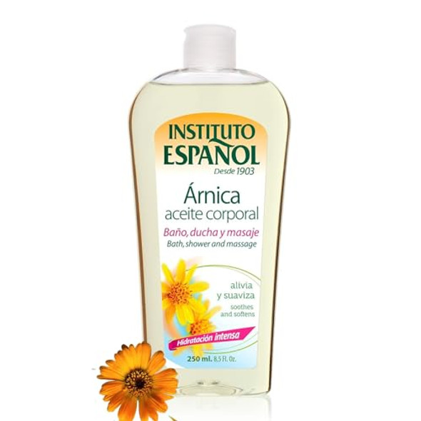 Instituto Español Arnica Oil Body Oil Fresh Fragrance 8.5 Fl Oz Bottle.
