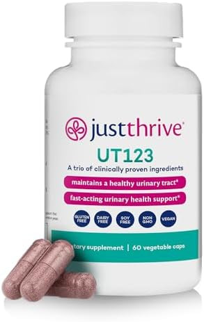 Just Thrive Ut123 - Supports Urinary Tract Health For Women - Made With Cranberry 60 Capsules