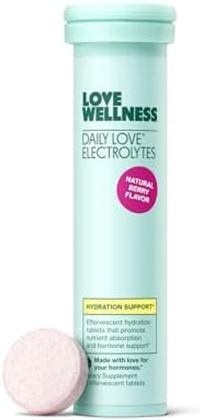 Love Wellness Daily Love Electrolytes  Hydration Tablets For Women  Supports Nutrient Absorption  Healthy Hormone Balance  Energy  Healthy Cortisol Level  Health Mood  12 Tablets Berry Flavor Love Wellness Daily Love Electrolytes  Hydration Tablets For Women  Supports Nutrient Absorption  Healthy Hormone Balance  Energy  Healthy Cortisol Level  Health Mood  12 Tablets Berry Flavor