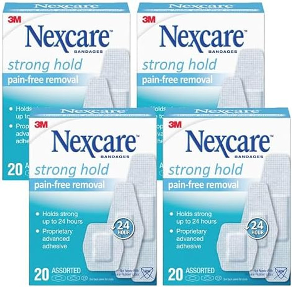 Nexcare Sensitive Skin Bandages Assorted Sizes 20 Count (Pack Of 4) Nexcare Sensitive Skin Bandages Assorted Sizes 20 Count (Pack Of 4)