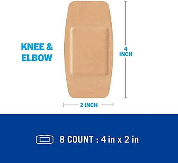 Nexcare Active Extra Cushion Bandages Knee And Elbow Tough 8-Count Packages (Pack Of 6) Nexcare Active Extra Cushion Bandages Knee And Elbow Tough 8-Count Packages (Pack Of 6)