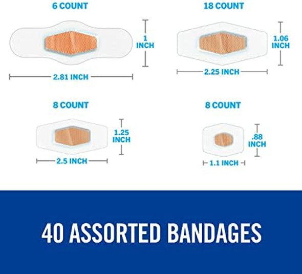 Nexcare Max Hold Waterproof Bandages Stays On For 48 Hours Flexible Bandages For Fingers Knees And Heels - 40 Pack Clear Waterproof Bandages