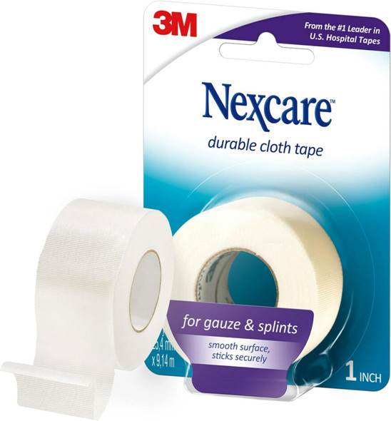 Nexcare Durapore Durable Cloth Tape 1 Inch X 10 Yards 1 Roll Strong Adhesive First Aid Medical Tape Breathable Latex- Hypoallergenic Nexcare Durapore Durable Cloth Tape 1 Inch X 10 Yards 1 Roll Strong Adhesive First Aid Medical Tape Breathable Latex- Hypoallergenic