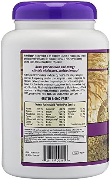 Nutribiotic – Mixed Berry Rice Protein 1 Lb 5 Oz (600G)  Low Carb Keto-Friendly Vegan Raw Protein Powder  Grown & Processed Without Chemicals Gmos Or Gluten  Easy To Digest & Nutrient-Rich Nutribiotic – Mixed Berry Rice Protein 1 Lb 5 Oz (600G)  Low Carb Keto-Friendly Vegan Raw Protein Powder  Grown & Processed Without Chemicals Gmos Or Gluten  Easy To Digest & Nutrient-Rich