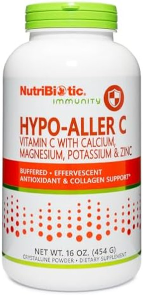 Nutribiotic - Hypo-Aller C Powder Vitamin C & Minerals 16 Oz  1300 Mg Vitamin C For Antioxidant & Collagen Support  Buffered With Calcium Magnesium Zinc & Potassium  Gluten & Gmo Nutribiotic - Hypo-Aller C Powder Vitamin C & Minerals 16 Oz  1300 Mg Vitamin C For Antioxidant & Collagen Support  Buffered With Calcium Magnesium Zinc & Potassium  Gluten & Gmo