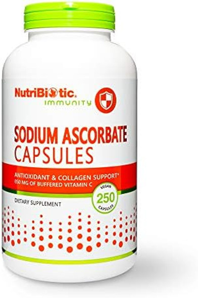 Nutribiotic - Sodium Ascorbate Buffered Vitamin C Capsules 250 Ct  Vegan Non-Acidic & Easier On Digestion Than Ascorbic Acid  Essential Immune Support & Antioxidant Supplement  Gluten & Gmo Nutribiotic - Sodium Ascorbate Buffered Vitamin C Capsules 250 Ct  Vegan Non-Acidic & Easier On Digestion Than Ascorbic Acid  Essential Immune Support & Antioxidant Supplement  Gluten & Gmo