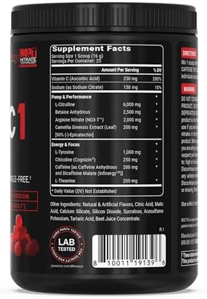 Pescience Prolific-1 Pre Workout Powder For Men & Women With L-Citrulline Nitric Oxide Booster Energy Powder & Nootropic For Focus – Preworkout Without Beta Alanine – 25 Scoops Red Razz Candy Pescience Prolific-1 Pre Workout Powder For Men & Women With L-Citrulline Nitric Oxide Booster Energy Powder & Nootropic For Focus – Preworkout Without Beta Alanine – 25 Scoops Red Razz Candy