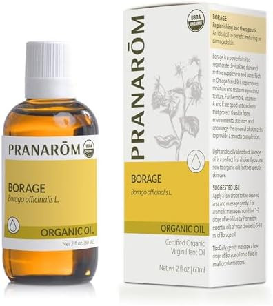 Pranarom - Borage Virgin Plant Oil 60Ml - Enhancing Relaxation - Promotes Skin Elasticity - Rich In Omega 6 And Vitamins A E  Organic Cold-Pressed And Cruelty-