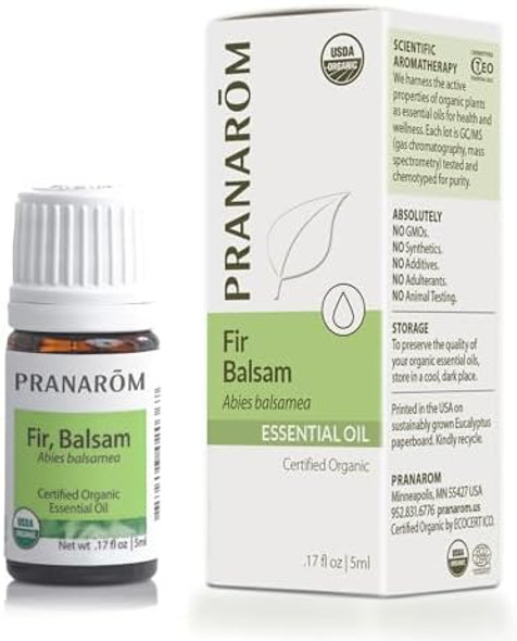 Pranarom - Fir Balsam Essential Oil 5Ml - Diffusing For Relaxation Therapy -  Organic Purity - Sustainably Harvested Non-Gmo Cruelty- - Supports Respiratory Health Pranarom - Fir Balsam Essential Oil 5Ml - Diffusing For Relaxation Therapy -  Organic Purity - Sustainably Harvested Non-Gmo Cruelty- - Supports Respiratory Health