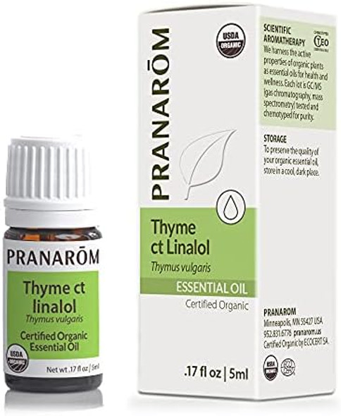 Pranarom - Thyme Linalol Essential Oil (5Ml) - 100% Pure Natural Therapeutic Grade Essential Oil For Skincare And Immune Support  Usda And Ecocert  Organic Pranarom - Thyme Linalol Essential Oil (5Ml) - 100% Pure Natural Therapeutic Grade Essential Oil For Skincare And Immune Support  Usda And Ecocert  Organic