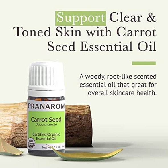 Pranarom - Carrot Seed Oil (5Ml) - 100% Pure Natural Therapeutic Grade Essential Oil For Skincare And Wellness  Usda And Ecocert  Organic Pranarom - Carrot Seed Oil (5Ml) - 100% Pure Natural Therapeutic Grade Essential Oil For Skincare And Wellness  Usda And Ecocert  Organic