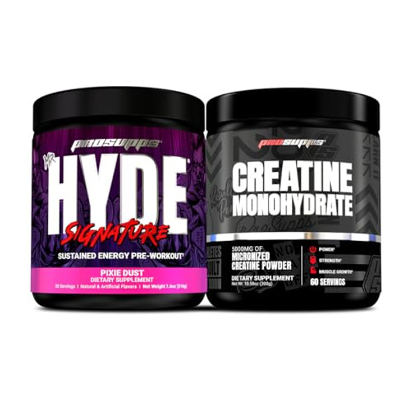 Prosupps Hyde Signature Sustained Pre Workout Pixie Dust And Creatine 300 Bundle Prosupps Hyde Signature Sustained Pre Workout Pixie Dust And Creatine 300 Bundle