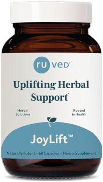 R-U Ved Ruved Joylift - Saffron And Ashwagandha Supplements Uplifting Formula For Women And Men Herbal Support For Adults - 60 Vegetarian Capsules (1 Count) R-U Ved Ruved Joylift - Saffron And Ashwagandha Supplements Uplifting Formula For Women And Men Herbal Support For Adults - 60 Vegetarian Capsules (1 Count)
