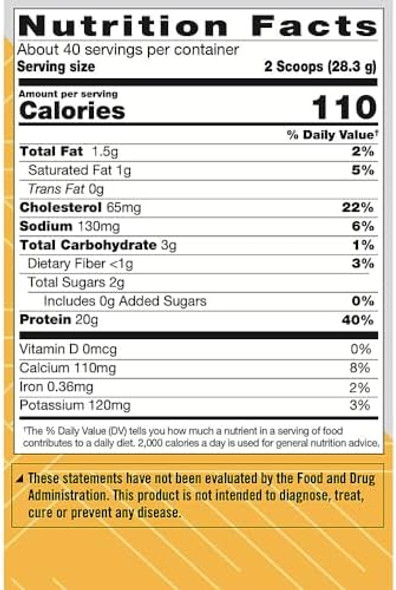 True Athlete Natural Whey Protein - Vanilla Flavor - 20G Of Protein Per Serving With Added Probiotics For Digestive Health 2.5 Pound Powder For Muscle Recovery And Optimal Performance