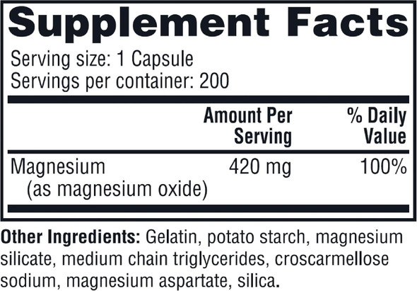 Twinlab Magnesium Caps - High Absorption Magnesium Supplement To Support Leg Cramps Relief - Magnesium Capsules For Stress Relief 420 Mg 200 Count 1 Pack Twinlab Magnesium Caps - High Absorption Magnesium Supplement To Support Leg Cramps Relief - Magnesium Capsules For Stress Relief 420 Mg 200 Count 1 Pack